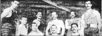 1910 Beşiktaşlı sporcular Oturanlardan sağ Baştaki Mehmet FETGERİ Ayaktakilerden sağ baştaki Fuat BALKAN sağda dördüncü Ahmet FETGERİ